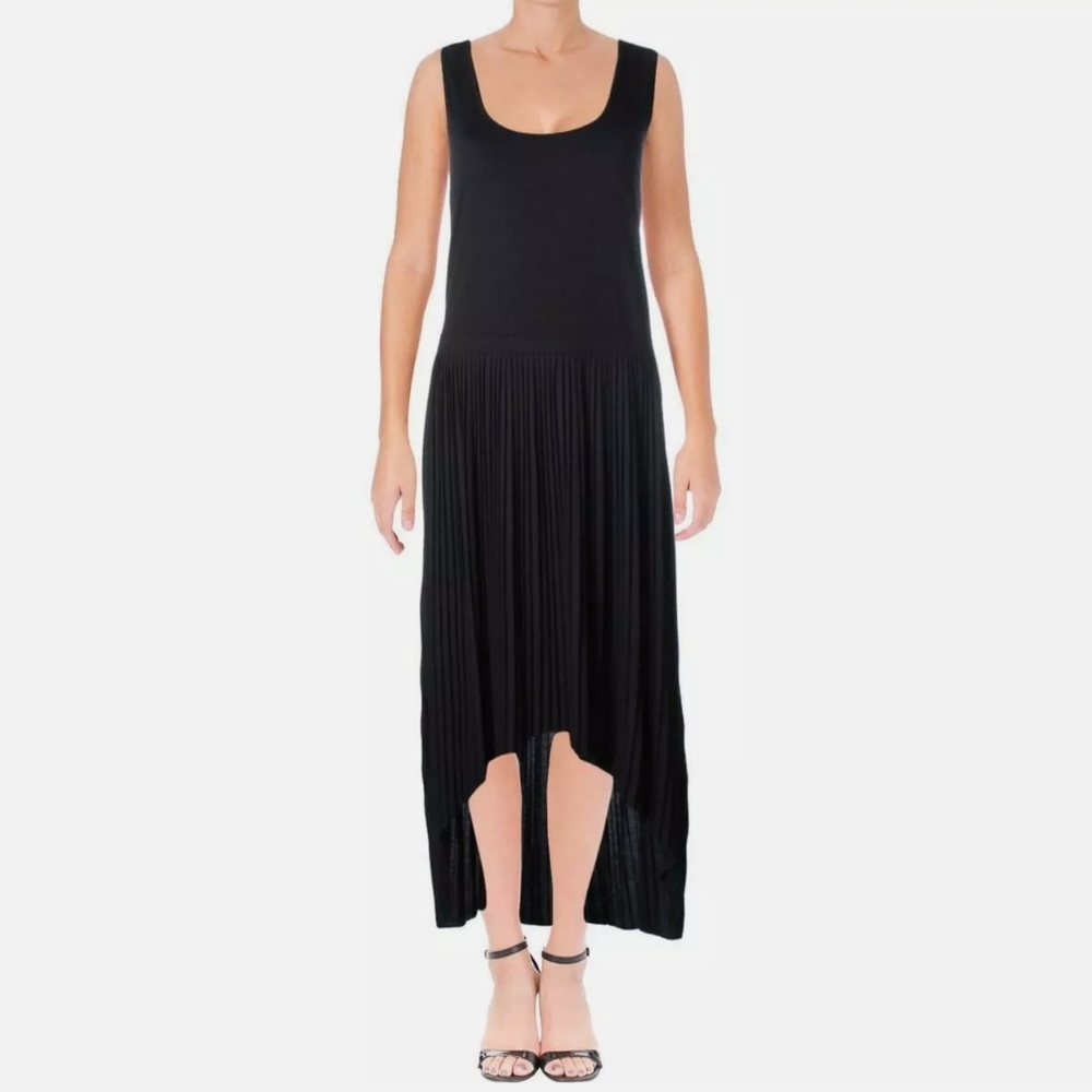 NWT JOAN VASS HI LO PLEATED COCKTAIL PARTY DRESS